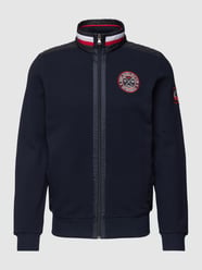 Sweatjacke mit Label-Patch von Christian Berg Men Blau - 35