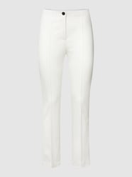 Stoffen broek met elastische band van Marc Cain Wit - 47