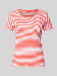 T-Shirt in Ripp-Optik von Montego Rot - 27