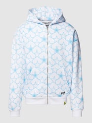 Sweatjacke mit STAR Print von REVIEW Weiß - 7