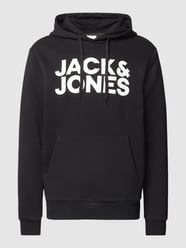 Hoodie mit Label-Print von Jack & Jones Schwarz - 41