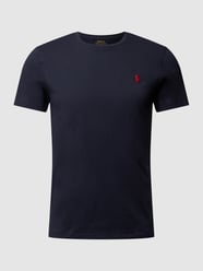 Custom Slim Fit T-Shirt mit Logo-Stickerei von Polo Ralph Lauren Blau - 16