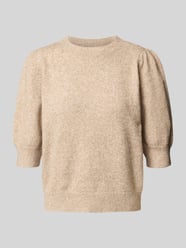 Comfort Fit Strickpullover mit Puffärmeln Modell 'DOFFY' von Vero Moda Beige - 27