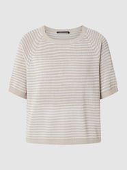Pullover met streepmotief van Luisa Cerano Beige - 28