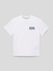 T-Shirt mit Statement-Print Modell 'PALMA' von Jack & Jones Weiß - 42