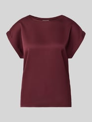 T-Shirt aus Satin mit Rundhalsausschnitt Modell 'ELLETTE' von VILA Bordeaux - 43