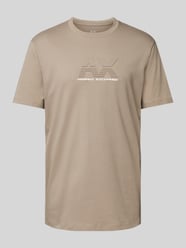 T-shirt met labelprint van ARMANI EXCHANGE Beige - 18