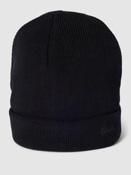 Czapka beanie z wyhaftowanym logo od Superdry Czarny - 44
