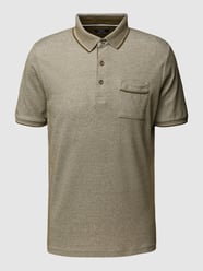 Poloshirt mit Kontraststreifen von HECHTER PARIS Grün - 29