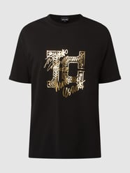 T-shirt met logo  van Just Cavalli Grijs / zwart - 37
