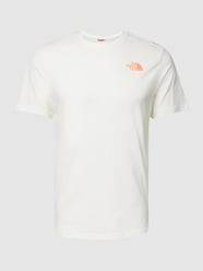 T-Shirt aus Baumwolle mit Label-Print von The North Face Weiß - 27