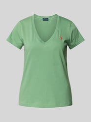 T-Shirt mit geripptem V-Ausschnitt von Polo Ralph Lauren - 20