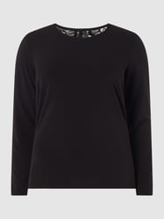 PLUS SIZE Shirt mit Kontrasteinsatz Modell 'Ana' von Vero Moda Curve Schwarz - 3