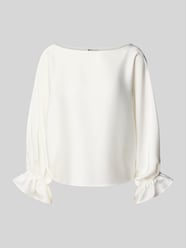 Relaxed Fit Bluse mit U-Boot-Ausschnitt von V by Vera Mont - 4