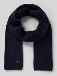 Schal mit Label-Stitching von Tommy Hilfiger Blau - 32