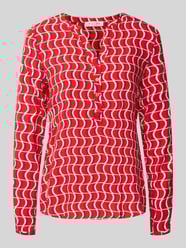 Regular fit blouse van viscose met V-hals van Christian Berg Woman - 30