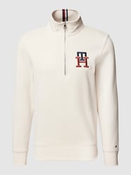 Casual Fit Troyer mit Label-Stitching von Tommy Hilfiger Weiß - 21