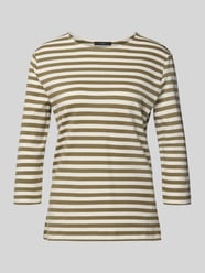 t-shirt z okrągłym dekoltem i rękawem o dł. 3/4 od Oui - 47