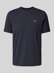 T-Shirt mit Label-Print von BOSS Green Blau - 19