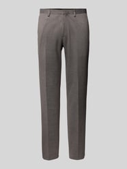 Regular fit pantalon met paspelzakken aan de achterkant, model 'Jersey' van Roy Robson Bruin - 11