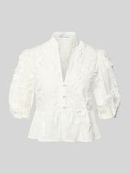 Regular Fit Bluse mit V-Ausschnitt Modell 'CAPUCHIN' von MANGO - 42