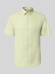 slim fit vrijetijdsoverhemd van mix van katoen en linnen model 'AKSEL' van Casual Friday - 39