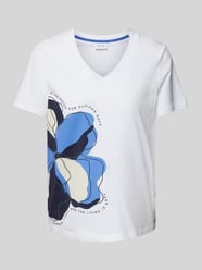 T-Shirt mit Motiv-Print von comma Casual Identity Weiß - 11
