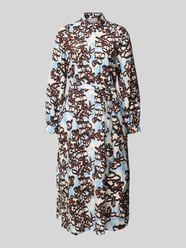 Hemdblousejurk van viscosemix met bindceintuur van Jake*s Studio Woman - 6