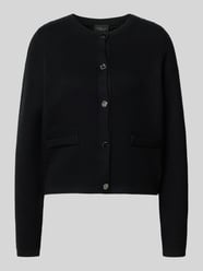 Regular fit gebreid jack van katoenmix van s.Oliver BLACK LABEL - 44