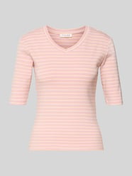 Longsleeve mit 3/4-Arm und V-Ausschnitt von Christian Berg Woman Pink - 10