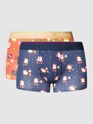 Trunks mit Allover-Muster im 2er-Pack von Christian Berg Men Rot - 21