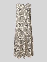 Midikleid aus Viskose Modell 'Wicy move' von OPUS Beige - 17