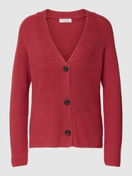 Strickjacke mit V-Ausschnitt von Christian Berg Woman Rot - 42