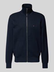 Regular Fit Sweatjacke mit Label-Stitching von Tommy Hilfiger Blau - 27