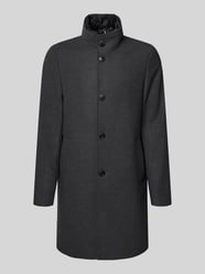 Regular fit lange wollen jas met gewatteerde inzet van Marc O'Polo - 41