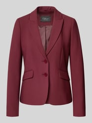 Slim Fit Kurzblazer aus Viskose-Mix von s.Oliver BLACK LABEL Bordeaux - 8