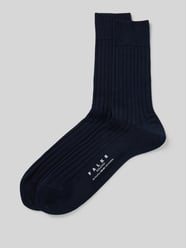 Socken mit Label-Print Modell 'MILANO' von Falke Blau - 24