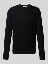 Sweter z dzianiny z fakturowanym wzorem model ‘KALLE’ od Only & Sons - 39