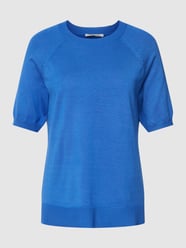 T-shirt z imitacji dzianiny od Soft Rebels Niebieski - 21