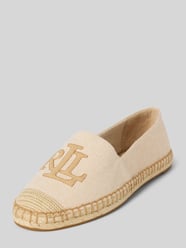 Espadrilles mit Logo-Stitching Modell 'CAMERYN' von Lauren Ralph Lauren Beige - 16