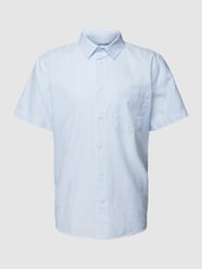 Freizeithemd aus Baumwolle mit Streifenmuster Modell 'SEBAA' von Armedangels Blau / Türkis - 22