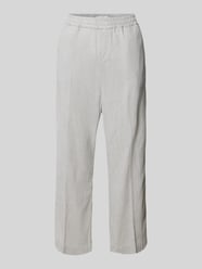 Regular fit stoffen broek met elastische band, model 'Linn Jump' van Angels Grijs / zwart - 13