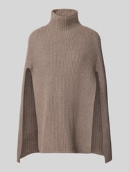 Strickpullover aus Wolle mit Stehkragen von Emily Van den Bergh Beige - 21