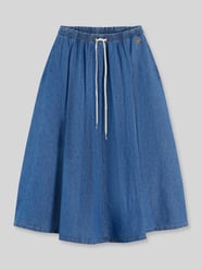 Rozkloszowana spódnica midi z czystej bawełny od Tommy Hilfiger - 5