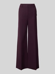 Wide Leg Stoffhose mit Bügelfalten von Luisa Cerano Bordeaux - 35