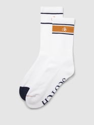 Sokken met logostitching, model 'Sport Stripe' van Scotch & Soda Wit - 39