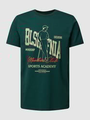 T-shirt met statementprint, model 'Golf' van BLS HAFNIA Groen - 9