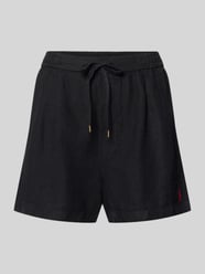 Szorty lniane z troczkiem w pasie w kroju regular fit od Polo Ralph Lauren - 48