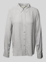 Regular Fit Bluse aus Viskose in Melange-Optik von Tom Tailor Grau - 45