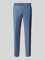 Slim fit pantalon met persplooien van WILVORST - 3